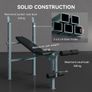 Adjustable Weight Bench with Barbell Rack Image 6