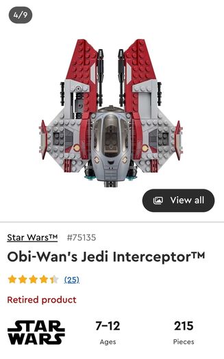 90 Euro Each!! - Lego Star Wars - Retired Sets