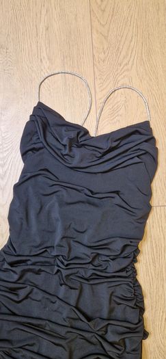 Black Ruched Dress Size 8