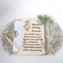 Communion card, wooden openwork for First Holy Communion, Baptism or Wedding, woodenengraved Card Image 8