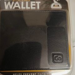 RFID blocking leather wallet