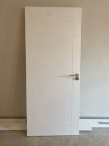 Wood fire door