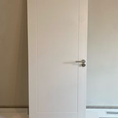 Wood fire door
