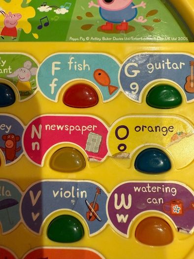peppa pig learn letters electronic game