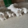 Vintage Pair Belleek China Cornucopia Spill Vase Image 9