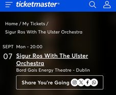 Sigur Ros Ticket