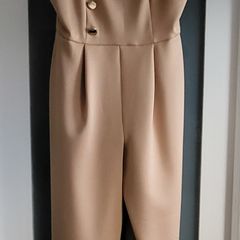 RIVER ISLAND camel jumpsuit Sz 16 UK - Bnwt Rrp 60 sterling