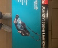 Makita battery powered lawnmower