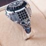 Retro Handmade Turkish Design Signet Ring for Men Image 2