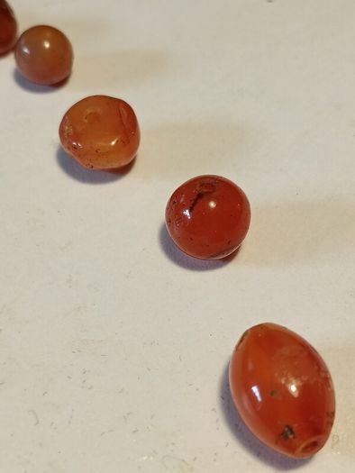 25 1900BC Carnelian Ancient Egypt Beads(With COA)