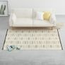 Rug Denim Wool 160x230 cm Blue/White Image 3