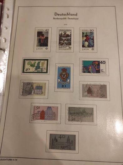 GERMANY 1975-82 album with stamps