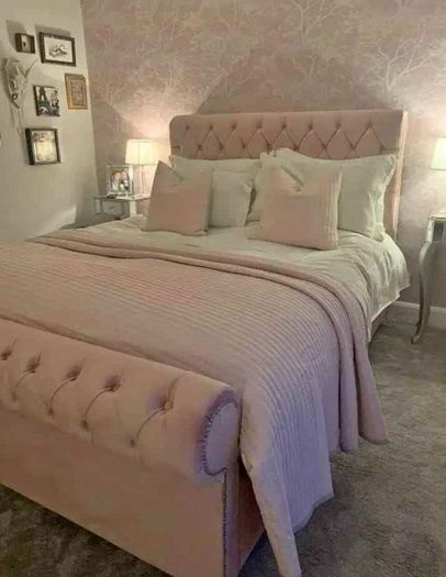 New 4'6" Grey Plush Bumper bed & MemoryFoam Orthopedic Mattress