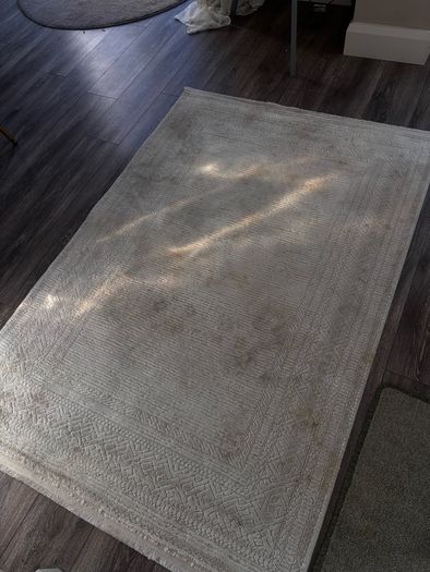 Cream/white rug