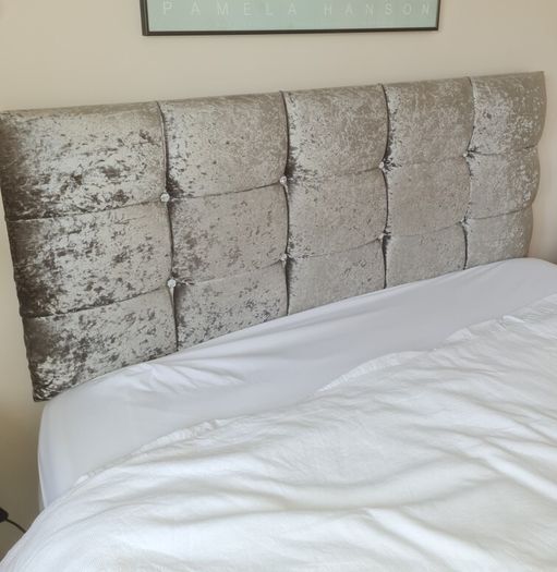 King Size Silver Diamond Divan Bed