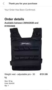 Brand New 30kg Weighted Vest