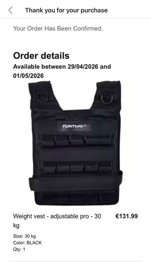 Brand New 30kg Weighted Vest