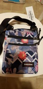 Brand New Eastpak Rusher Purple World Shoulder Bag and Watergun Green Bag