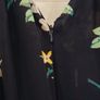 Long black summer dress with floral design. Image 4