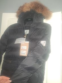 Brand New Never Worn Pyrenex Authentic Boys Fur Down Jacket Age 12 Black