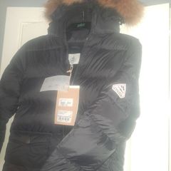 Brand New Never Worn Pyrenex Authentic Boys Fur Down Jacket Age 12 Black