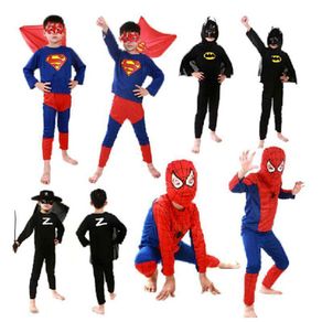 Boy Kids Children Superhero Fancy Dress Costume Spiderman Superman Batman Outfit