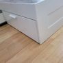 King size extra length bed frame with full drawers Image 6