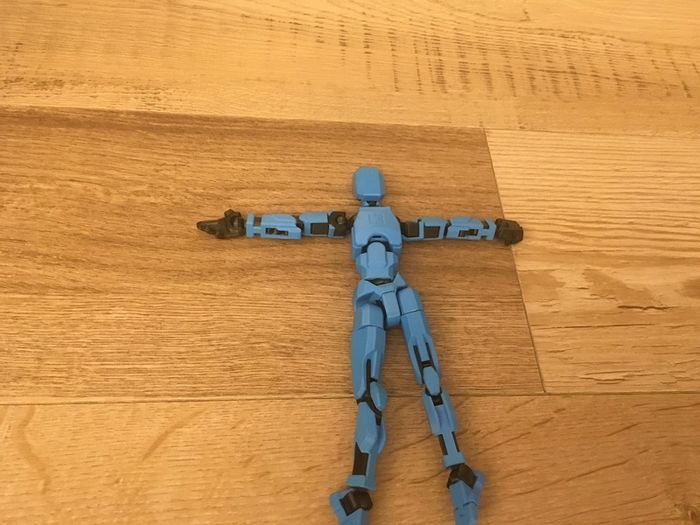 3D Printed Dummy 13  Poseable Figure
