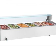 Commercial Electric Food Warmer Countertop Buffet  with Glass Shield