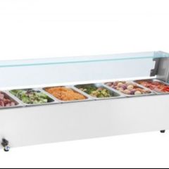 Commercial Electric Food Warmer Countertop Buffet  with Glass Shield