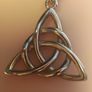 sterling silver Trinity knot pendant and chain Image 3