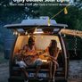 Solar Lights Outdoor Garden 6m Hemp Rope Festoon Light with Remote, USB Fairy String with 16 S17 Shatterproof Bulbs 160 LEDs 8 Modes, Waterproof Lighting for Outside Gazebo Patio Party Decor Image 2