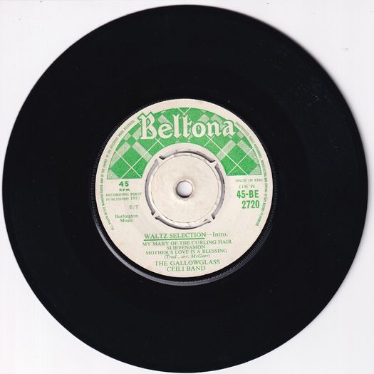 The Gallowglass Ceili Band Reel Selection Irish Pressing 1957 E.p.