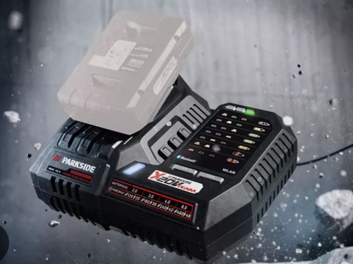Parkside Performance 12A 20V Smart Bluetooth Fast Charger.
