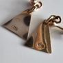 9ct Solid Gold Celtic Triangle Earrings Image 3