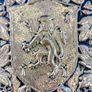 Antique/Vintage Brass Heraldry Lion & Swords Shield Wall Decor - OBO Image 6