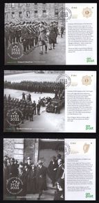 2022 Ireland 100 Years of History Commemorative Stamp An Post First Day Covers (3) (FDC)
