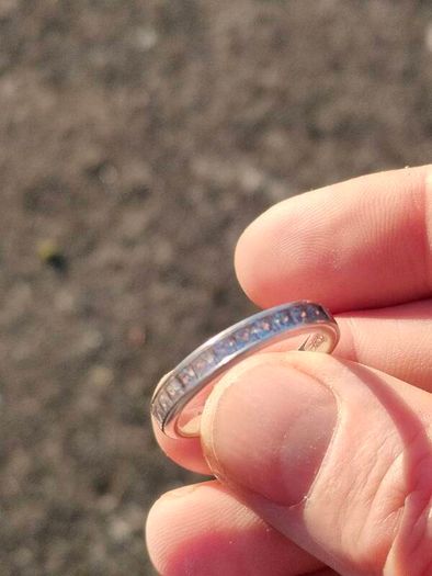 Sterling Silver CZ Half Eternity Ring