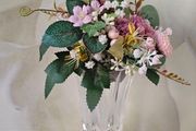 Killarney Crystal Vase with  24ct Gold Base