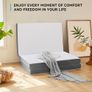 Foldable Folding Mattress King, Tri-fold Memory Foam Mattress with Washable Cover, Fit for Travel, Camping, Floor, Guest Bed (150x200x15cm) Image 5