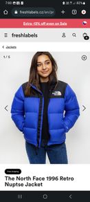 Authentic The North Face Women - 1996 Retro Nuptse Jacket - Lapis Blue Black - Size L - BNWT RRP 330