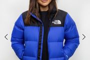 Authentic The North Face Women - 1996 Retro Nuptse Jacket - Lapis Blue Black - Size L - BNWT RRP 330