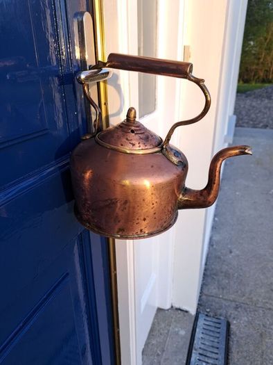 Old copper  kettle