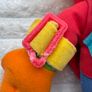Playskool Dress Me Up Ernie Sesame Street Plush 1990 Vintage approx. 35 cm. Used Damaged Please see photos Image 6