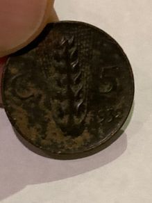 Italy 5 cents coin 1932
