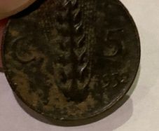 Italy 5 cents coin 1932