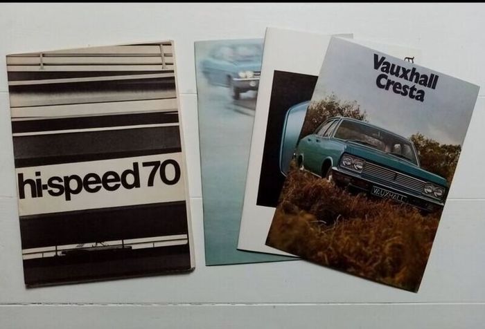 Vintage Vauxhall Car Brochures x 3 - Classic Car Brochures