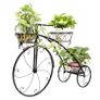 Tricycle Plant Stand Flower Pot Cart Bicycle Holder Rack for Home Garden Patio Image 3