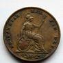 1835 Farthing king William IV british copper Image 2