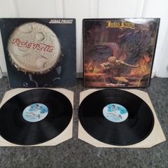 Judas Priest LPs original UK presses 70s metal albums